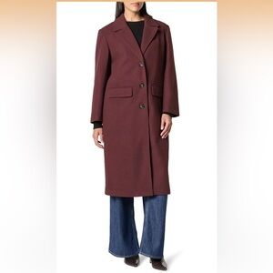 NWT The Drop Decadent Chocolate Womens Liam Loose Overcoat XL